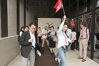 まち歩き産業コースの様子