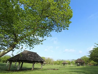 ▲御所野遺跡　中央ムラ